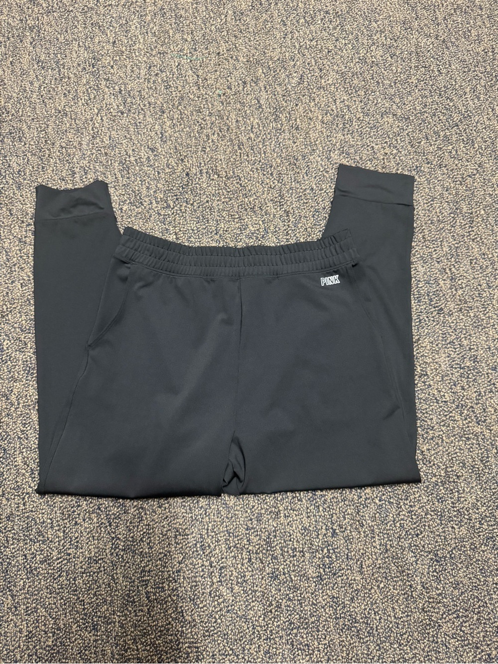 Active USA PINK Active Black Athletic Joggers - Picture 2 of 7